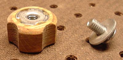 Knob showing the t-nut.